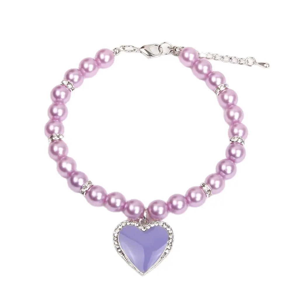 Dog Pearls Necklace Collar