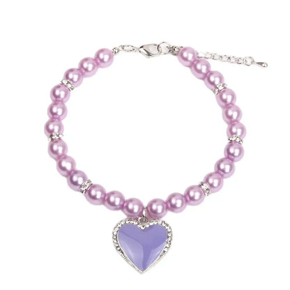 Dog Pearls Necklace Collar