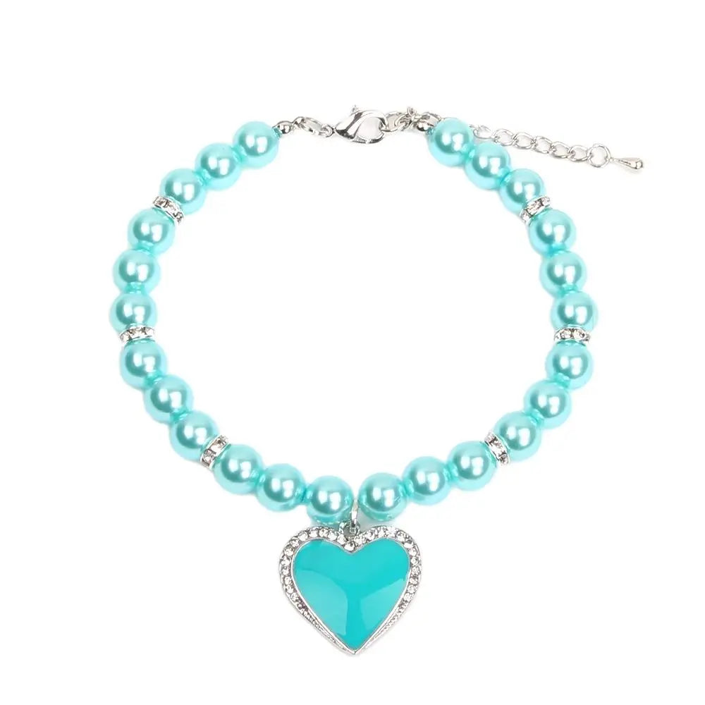 Dog Pearls Necklace Collar