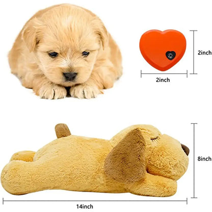Dog Heartbeat Interactive Plush Toy