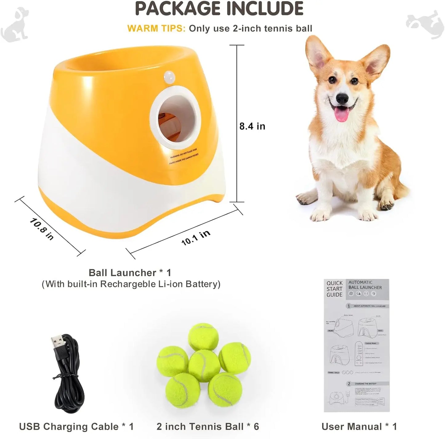 Automatic Dog Ball Launcher Toy