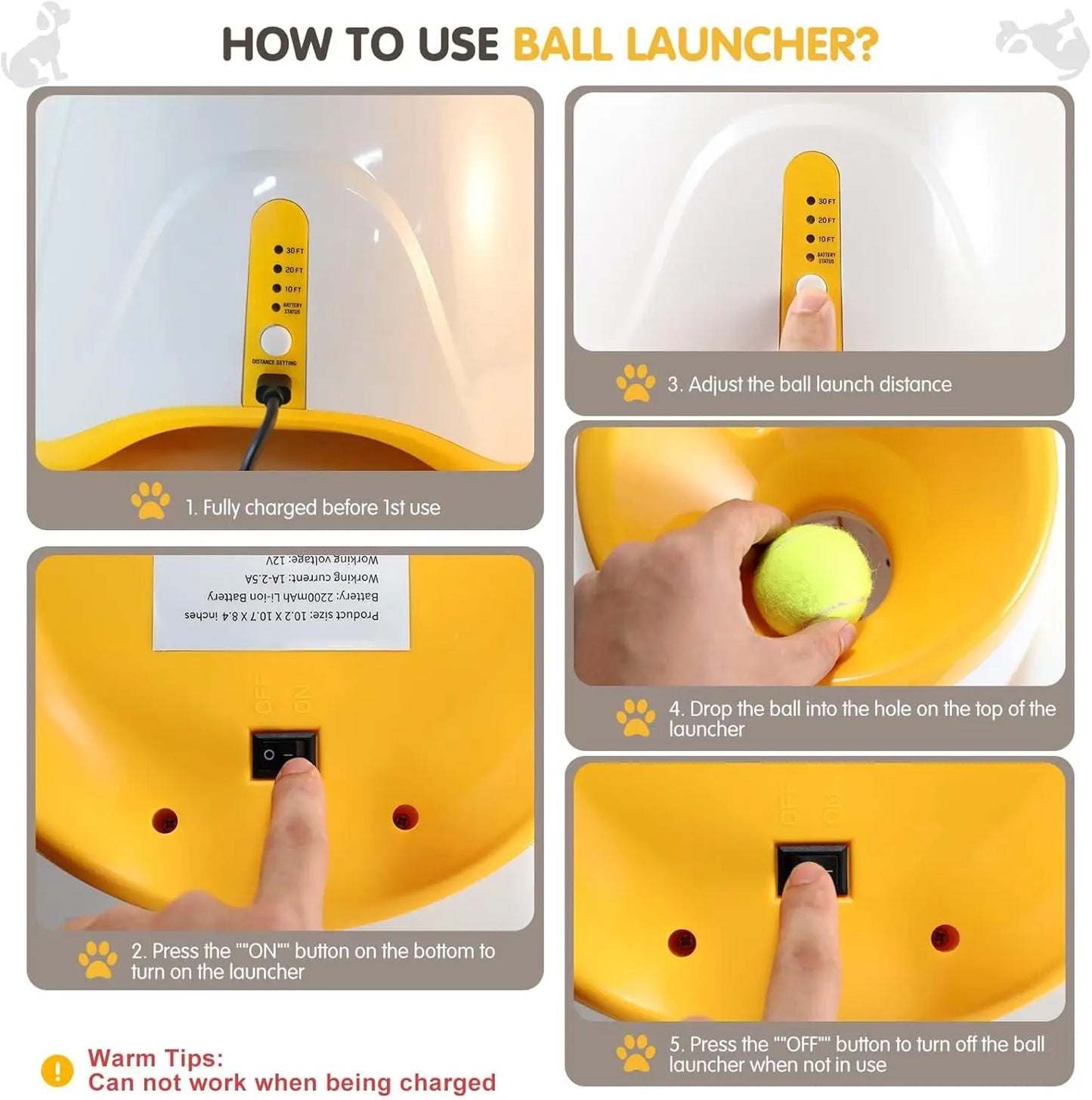 Automatic Dog Ball Launcher Toy