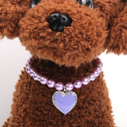 Dog Pearls Necklace Collar